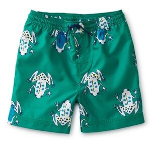 BNWT Frog Print Boys Swim Trunks, size 12